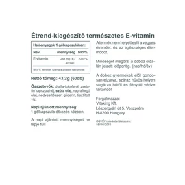 Vitaking E-Vitamin 400NE – 60 db – Natur Reform