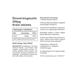 Vitaking Króm Pikolinát (króm tabletta) - 100 db – Natur Reform