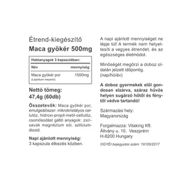 Vitaking Maca gyökér 500 mg - 90 db – Natur Reform