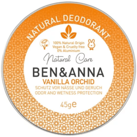BEN&amp;ANNA Vanilla orchid natúr tégelyes krémdezodor 45 g