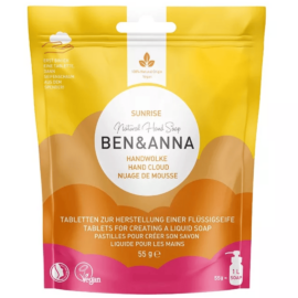 BEN&amp;ANNA Sunrise natúr szappantabletta szappanhab-adagolóhoz 10 db (55g) – Natur Reform