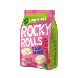 Benlian Rocky Rolls - MÁLNA ízű puff. rizs korong csok.bev 70 g