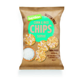 BENLIAN kukorica és barnarizs chips - SÓS 50 g