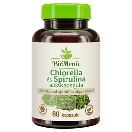 BioMenü BIO CHLORELLA és SPIRULINA ALGA kapszula 60 db