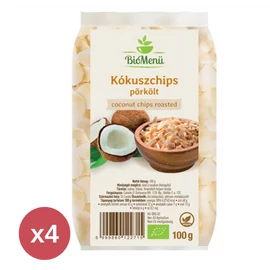BioMenü BIO KÓKUSZCHIPS pörkölt 4X100 g