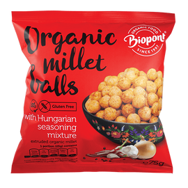 Biopont Extrudált kölesgolyó, magyaros ízesítésű 75 g