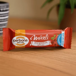 Cerbona piros gyümölcsös müzliszelet hozzáadott cukor nélkül 20 g