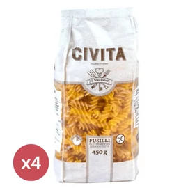 CIVITA Kukorica száraztészta orsó 4X450 g
