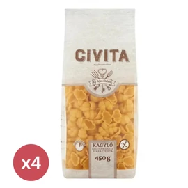 CIVITA Kukorica száraztészta kagyló 4X450 g
