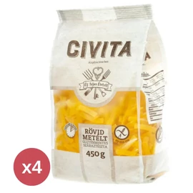 CIVITA Kukorica száraztészta rövidmetélt  5X450 g