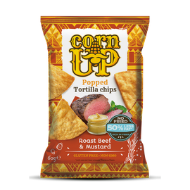 Corn Up Tortilla chips Marhahús és mustár ízű 60 g - Natur Reform