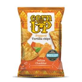 Corn Up Tortilla chips Cheddar sajt ízű 60 g - Natur Reform