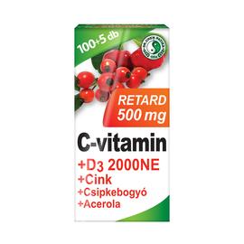 Dr. Chen C-vitamin 500mg retard+D3+acerola tabletta - 105 db - Natur Reform
