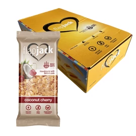 Flapjack Kókuszos zabszelet kandírozott cseresznyedarabokkal kínáló 15x100g (2db ajándék)