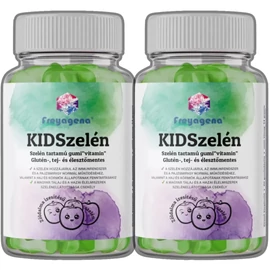 Freyagena KIDSzelén gumivitamin DUO 2x60 db zöldalma ízű szerves szelénnel