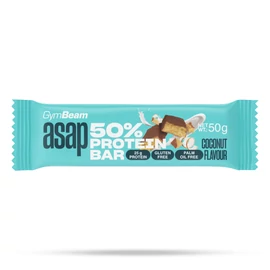 GymBeam ASAP 50% fehérjeszelet Kókusz 50 g