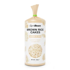 GymBeam Puffasztott barnarizs-szelet quinoa és chia 120 g