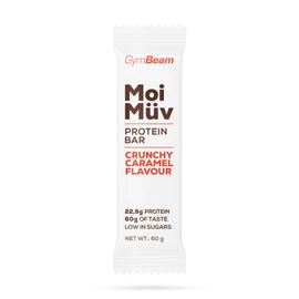 GymBeam MoiMüv fehérjeszelet Ropogós Karamellás 60 g