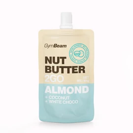 GymBeam Nut Butter 2GO Mandulavaj Kókusszal és Fehér Csokival 80 g