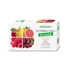 Herbária Alma-körte, grapefruit, málna, vadmeggy variáció filteres gyümölcstea