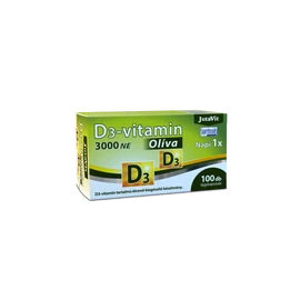 JutaVit D3-vitamin 3000NE (75µg) Olíva - 100 db É-K - Natur Reform