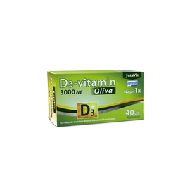JutaVit D3-vitamin 3000NE (75µg) Olíva - 40 db É-K - Natur Reform