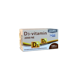 JutaVit D3-vitamin 2000NE (50µg) lágykapszula - 100 db É-K. 