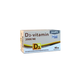 JutaVit D3-vitamin 2000NE (50µg) lágykapszula - 40 db É-K. 