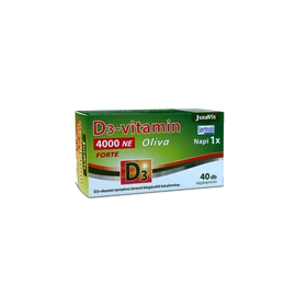 JutaVit D3-vitamin 4000NE (100µg) Olíva Forte - 40 db É-K.
