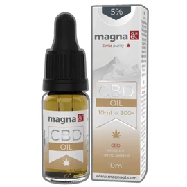 Magna G&amp;amp;T 5% CBD Olaj 500mg - 10ml Kendermagolajban