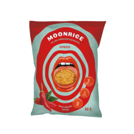 Moonrice Teljes kiőrlésű vegán paprikás rizschips 60 g