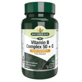 Natures Aid B-50 Complex+C vitamin tabletta 30 db - Natur Reform