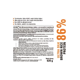 Naturize Ultra Silk Sós karamell ízű barnarizs fehérje 620 g - Natur Reform