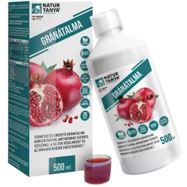 Natur Tanya 100% gránátalma koncentrátum TRIO csomag 3x500 ml üvegben, gránátalma gyümölcslé koncentrátum szerves szelénnel étrend-kiegészítőként