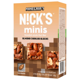Nick's Minecraft Minis vegán mandula 8 x 20 g - Natur Reform