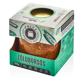 Polcz Zöldborsós csirke rizzsel 350 g – Natur Reform