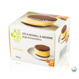 ALL IN natural food Sós karamell &amp; Brownie jégkrémszendvics 160 g – Natur Reform
