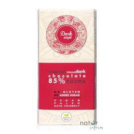 Health Market Dark Delight Étcsokoládé édesítőszerekkel (gluténmentes, vegán) 80 g – Natur Reform