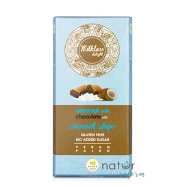 Health Market Milkless Delight Kókusztejes csokoládé kókuszchipsszel 80 g