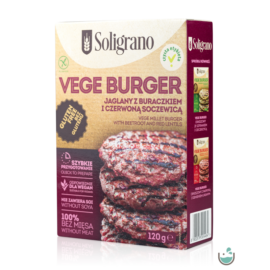 Soligrano Gluténmentes Vegán Burger Alappor 120 g