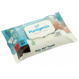 Puregenix Nedves baba popsitörlő 72 db