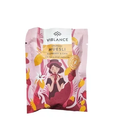  Viblance Málna&amp;chia ropogós müzli 60 g - Natur Reform