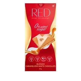 RED Delight Karamellizált fehér csokoládé édesítőszerekkel 85 g