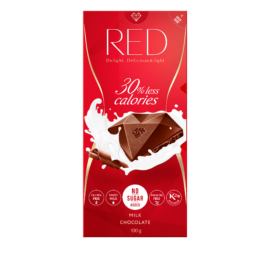 RED Delight Tejcsokoládé édesítőszerekkel 100 g