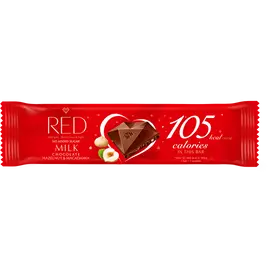 RED Delight Mogyorós és makadám diós tejcsokoládé édesítőszerekkel 26 g