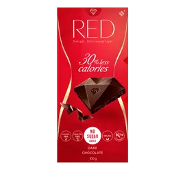 RED Delight Csökkentett energiatartalmú étcsokoládé édesítőszerekkel 100 g