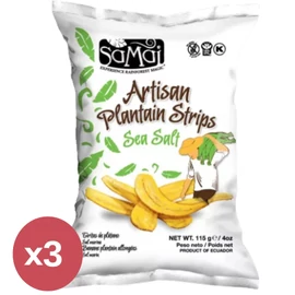 Samai Plantain tengeri sós csíkok TRIO 3x115 g csomag
