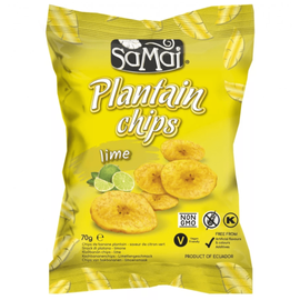 Samai Plantain chips lime 70 g - Natur Reform