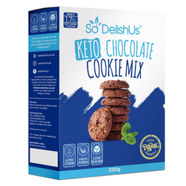 SoDelishUs Keto csokis sütemény-cookie mix 200g - Natur Reform