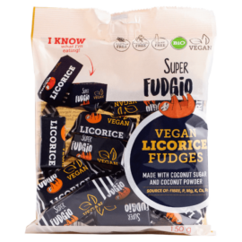 Super Fudgio Bio Tejmentes édesgyökér ízű karamella 150 g